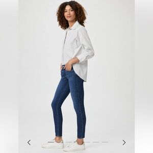 Paige Peg Classic Blue Skinny Jeans